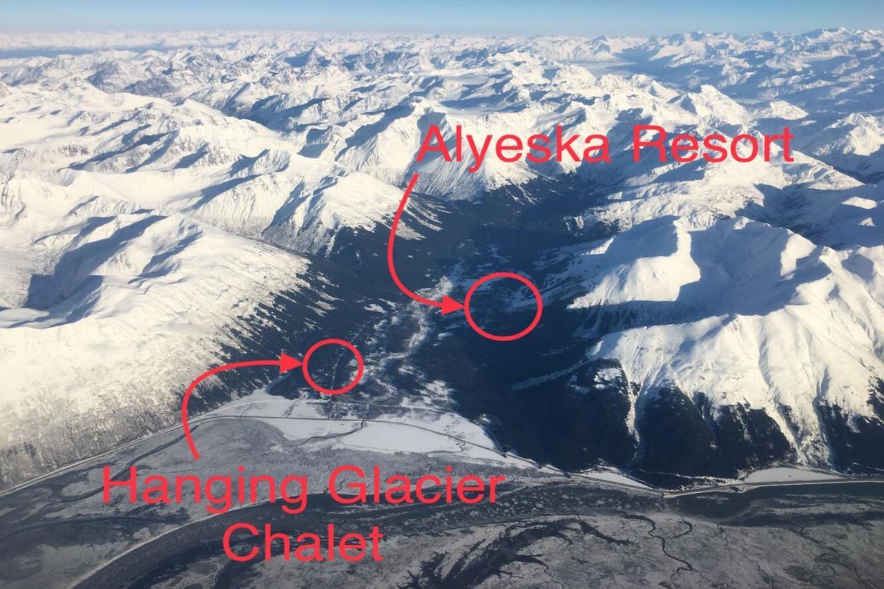 Hanging Glacier Chalet Girdwood Buitenkant foto